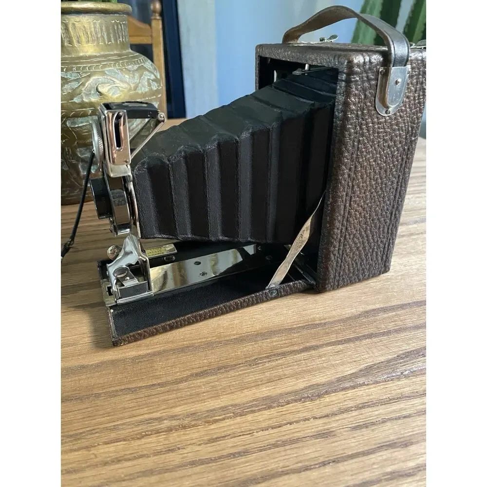 Antique Kodak Eastman Premo No.1 Folding Camera Leather Bellows Patented 1913